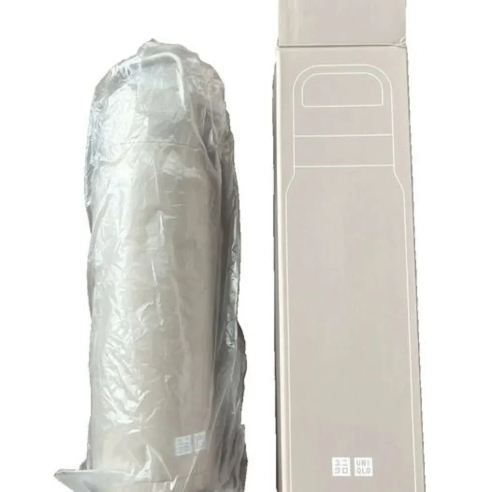Uniqlo Beige Stainless Steel Water Bottle 16oz – Carbonated Drink Safe Vent Lid - Picture 4 of 16